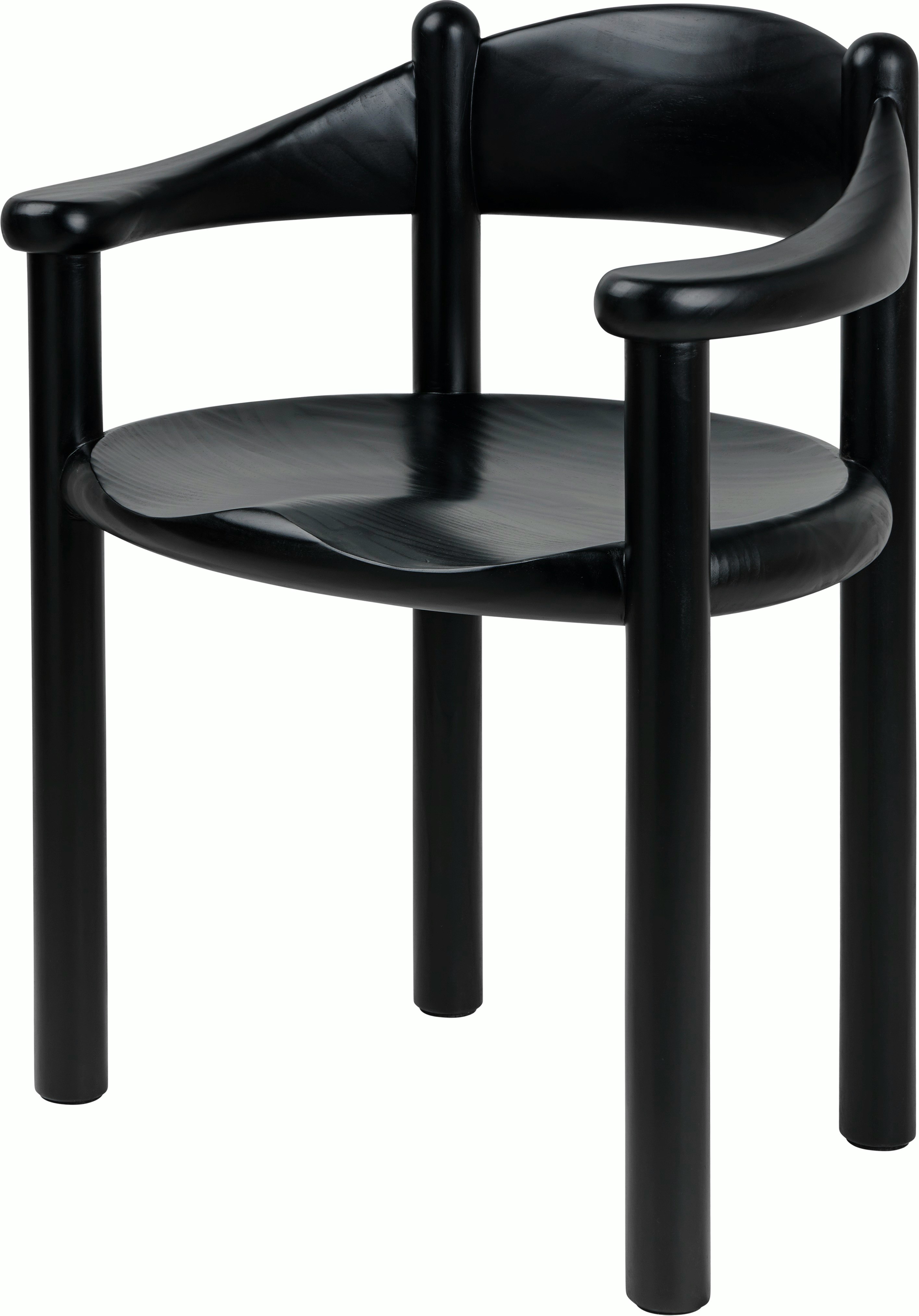 Daumiller Chair in Black Stained Pine