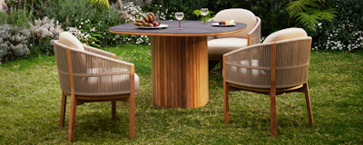 Outdoor Dining Chairs + Benches