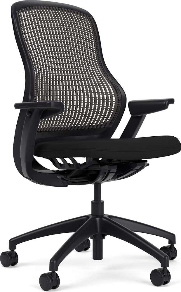 ReGeneration Task Chair - Height Adjustable, Dark, Espresso, Onyx, Plastic, Hard Wheel
