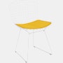 Bertoia Side Chair- Seat Pad, White, Prairie, Sunflower
