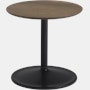 Soft Side Table - 15.7",  16.1 ,  Smoked Oak / Black"