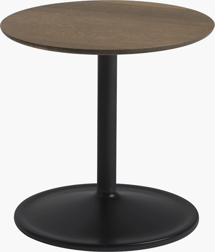 Soft Side Table - 15.7",  16.1 ,  Smoked Oak / Black"