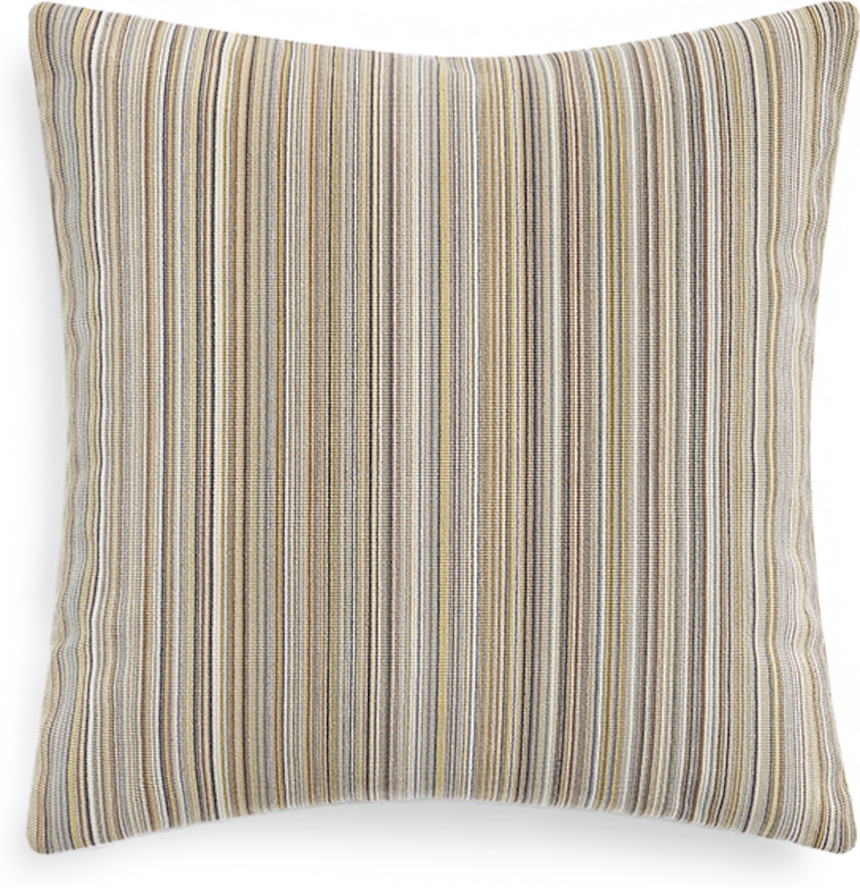 Pillows by Knoll Textiles - 17" x 17", Striae Stripe, Dandelion