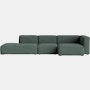 Mags One-Arm Sectional Wide - Right, Pecora, Green