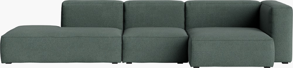 Mags One-Arm Sectional Wide - Right, Pecora, Green