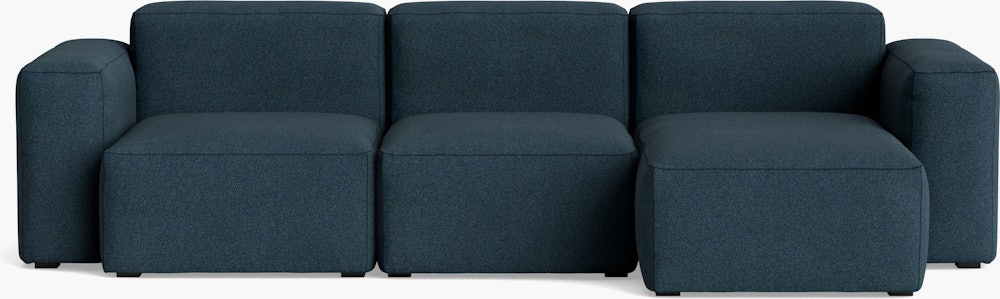 Mags SL Sectional with Narrow Chaise - Right, Pecora, Blue