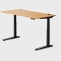 Large Jarvis Bamboo Standing Desk, Rectangular with Programmable, with Grommet