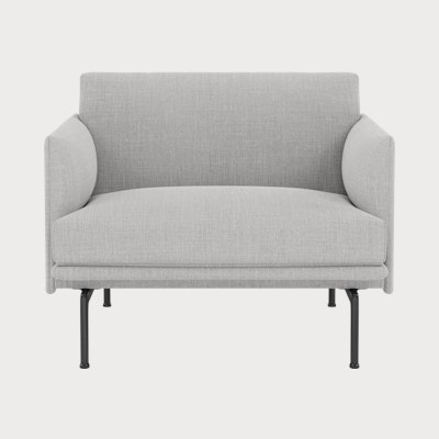 Outline Studio Chair, Remix 123, Grey