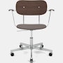 Co Veneer Task Chair in Dark Oak and Aluminum