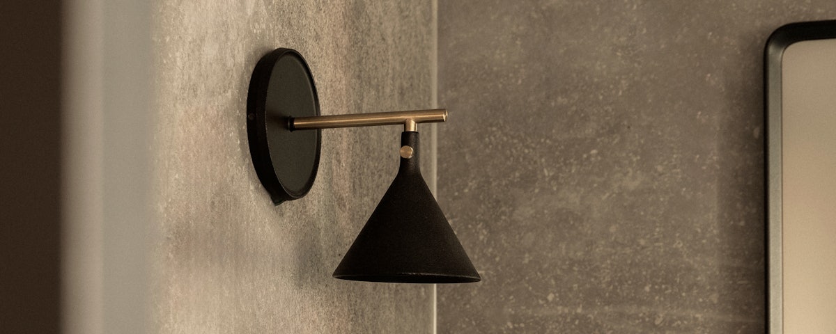 Cast Sconce in a bathroom setting