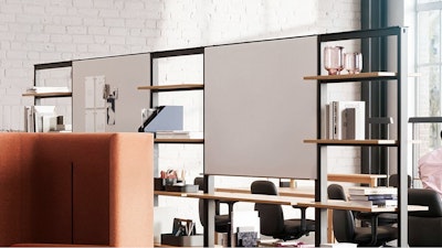 The Muuto Linear System Series being used in an individual setting designed to give people control over their environment