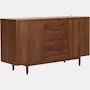 Raleigh Credenza - 58 in.,  Walnut