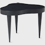 Rohde Paldao side table in ebony front view.