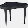 Rohde Paldao side table in ebony front view.