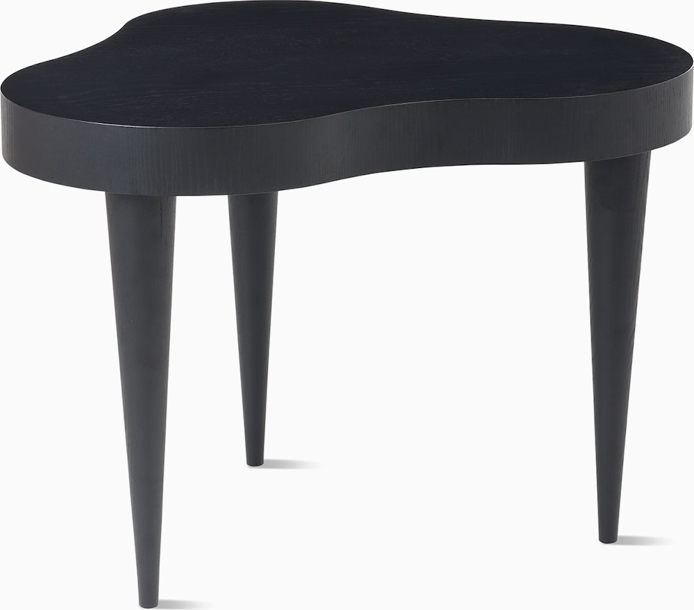 Rohde Paldao side table in ebony front view.
