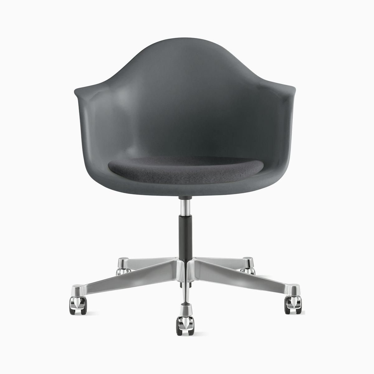 Eames Molded Fiberglass Task Armchair with Seatpad