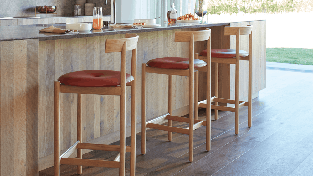 Comma Counter Stool in kitchen at breakfast bar 