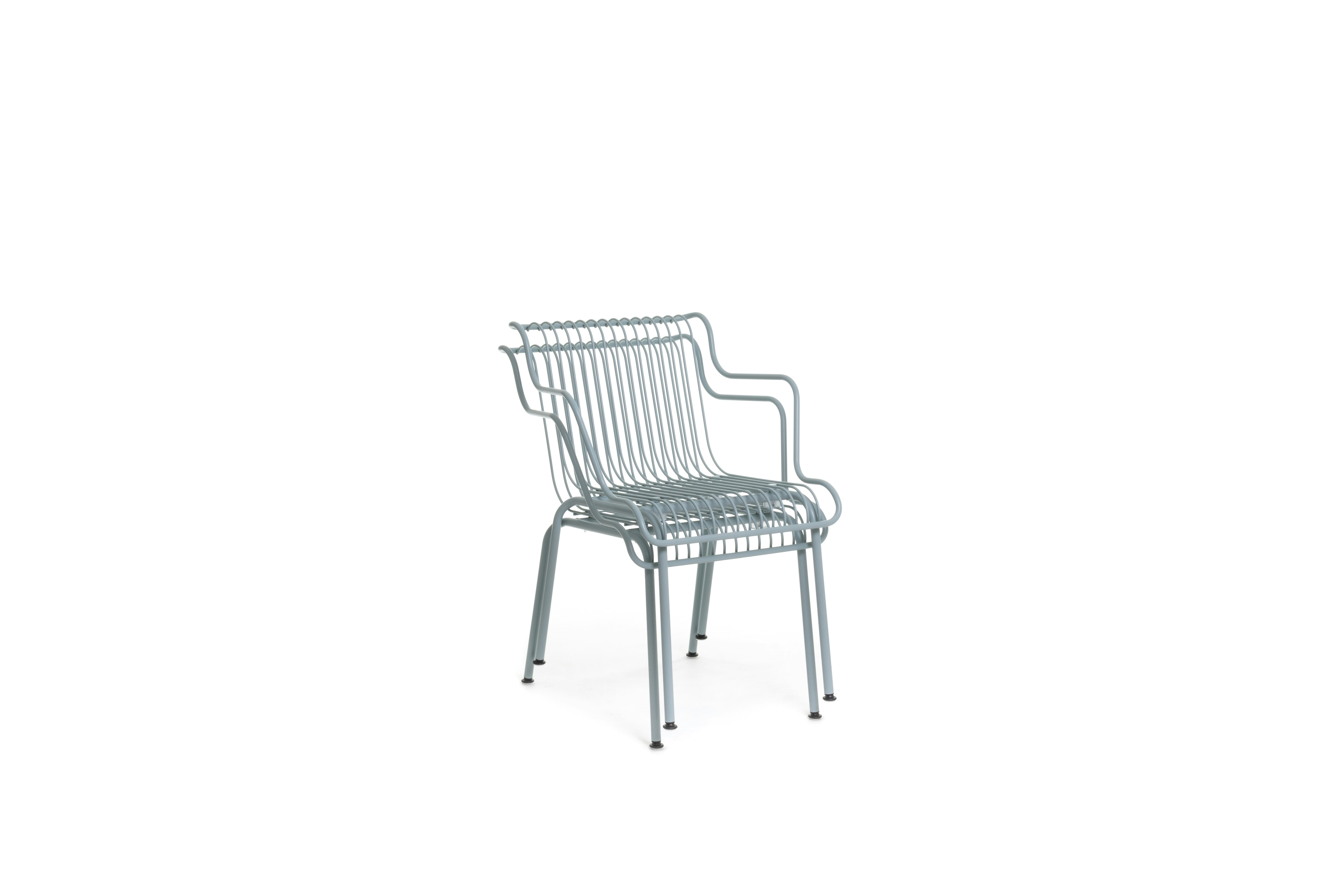 South Outdoor Dining Armchair - Light Blue