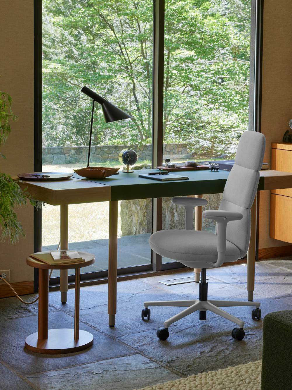 Leatherwrap Desk and Asari Chair