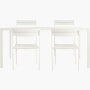 Eos Dining Set Eos Dining Set, Rectangular Table & 4 Side Chairs
