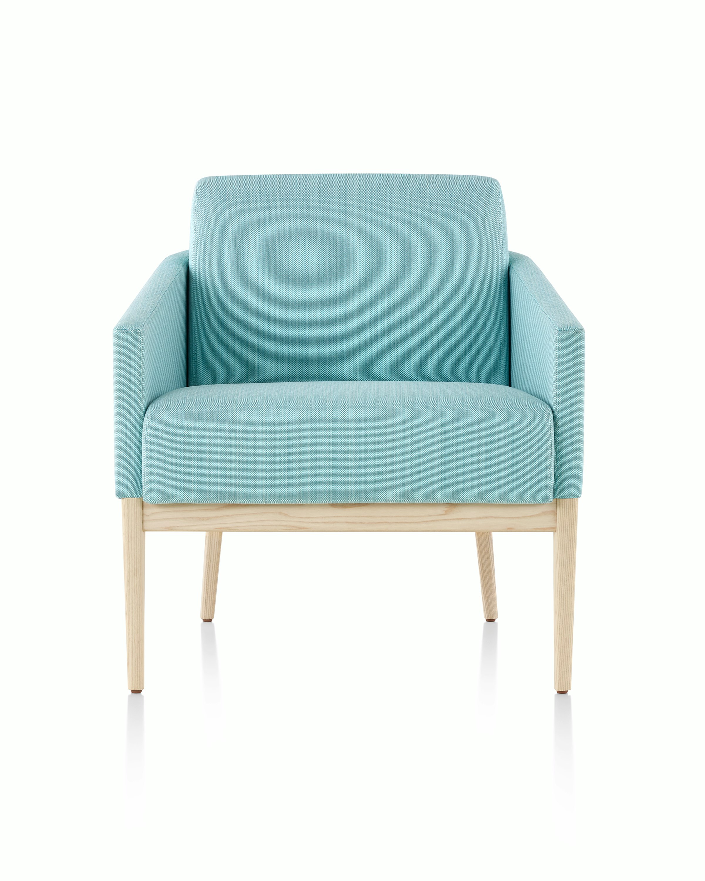 Front view of Palisade Lounge Seating 1 seat chair on white sweep.