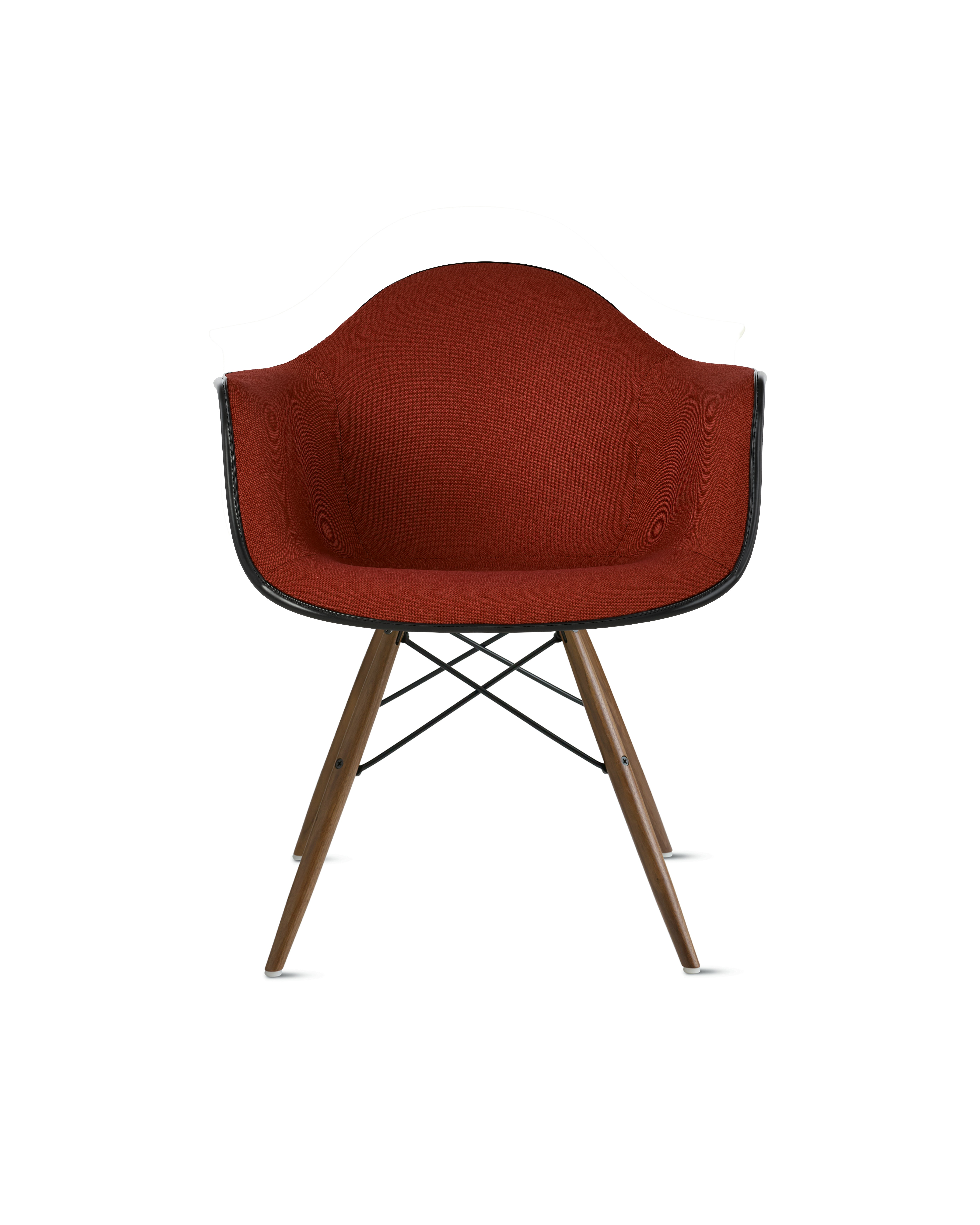 Eames Upholstered Molded Plastic Armchair
