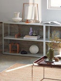 New Order Set - Single High Bookshelf, Double Low Bookcase and Single Credenza