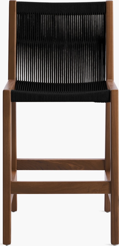 Duet Counter Stool - Walnut ,  Black