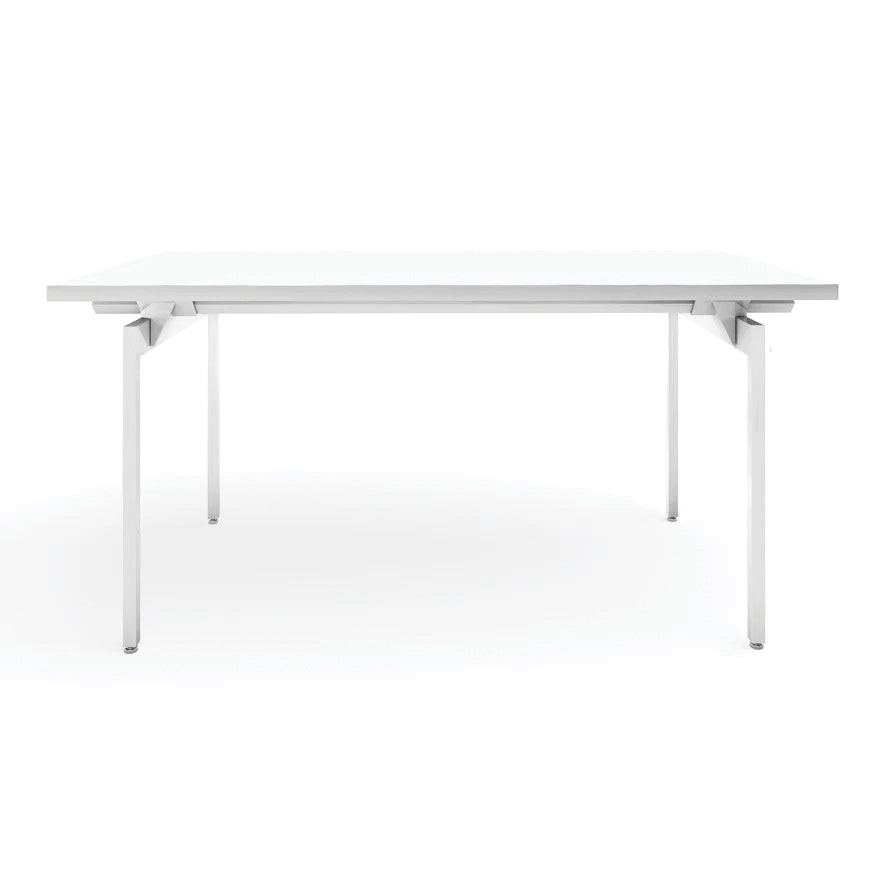 Antenna Desk - Bright White, Laminate, Bright White