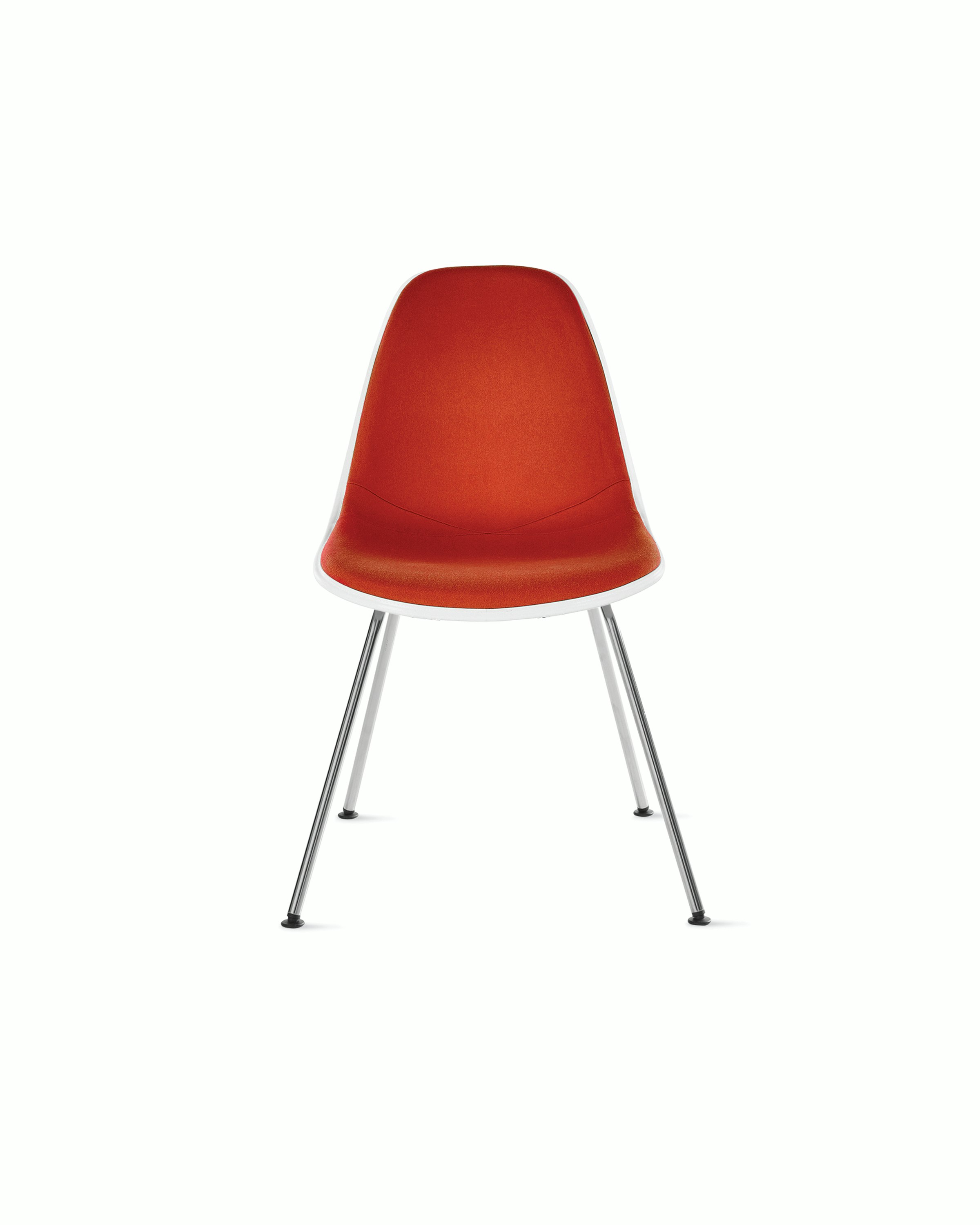 Eames Upholstered Molded Plastic Side Chair