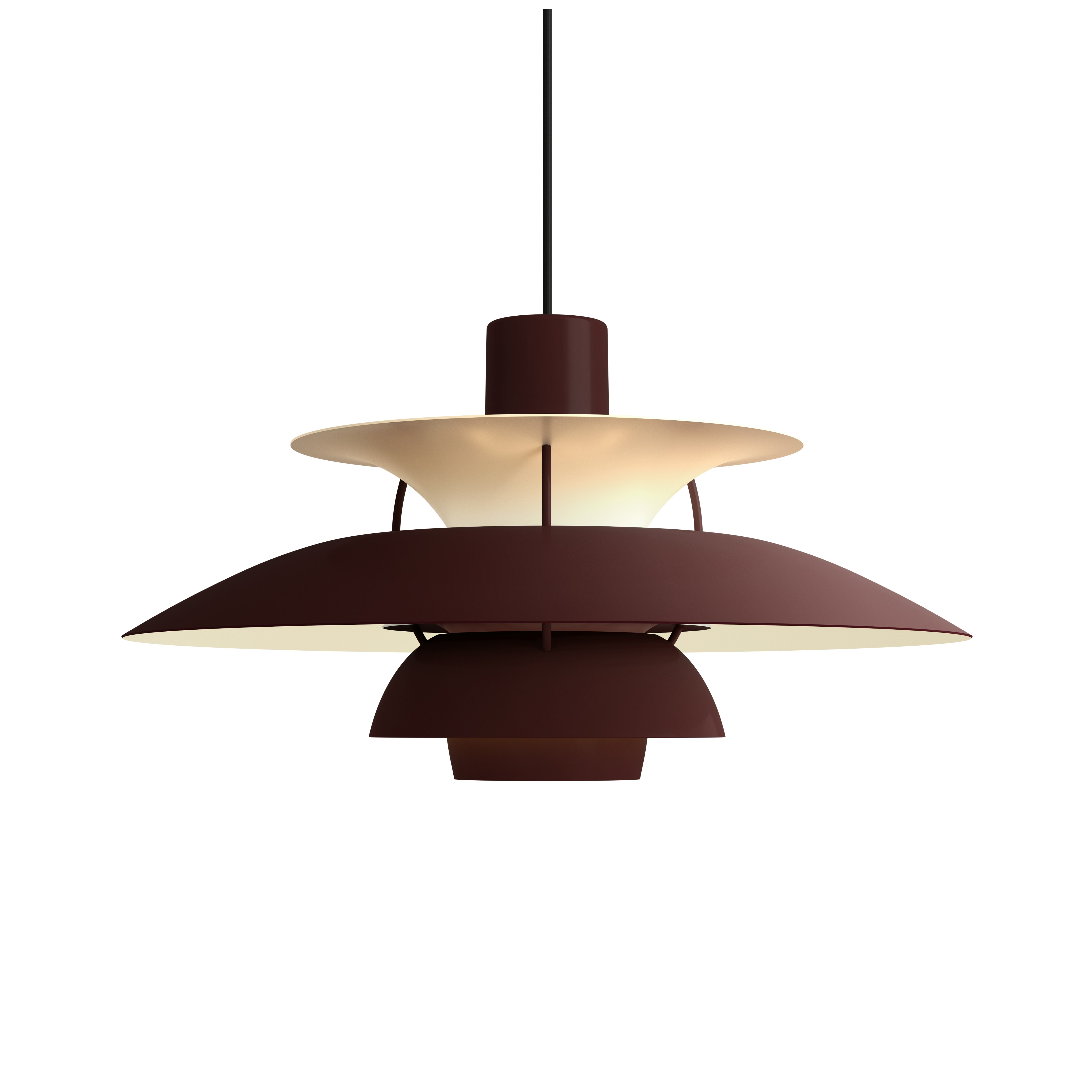 PH5 Pendant Lamp - Standard, Burgundy