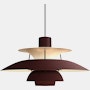 PH5 Pendant Lamp - Standard, Burgundy