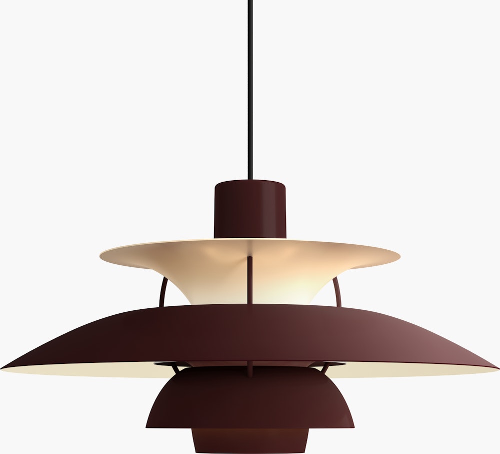 PH5 Pendant Lamp - Standard, Burgundy