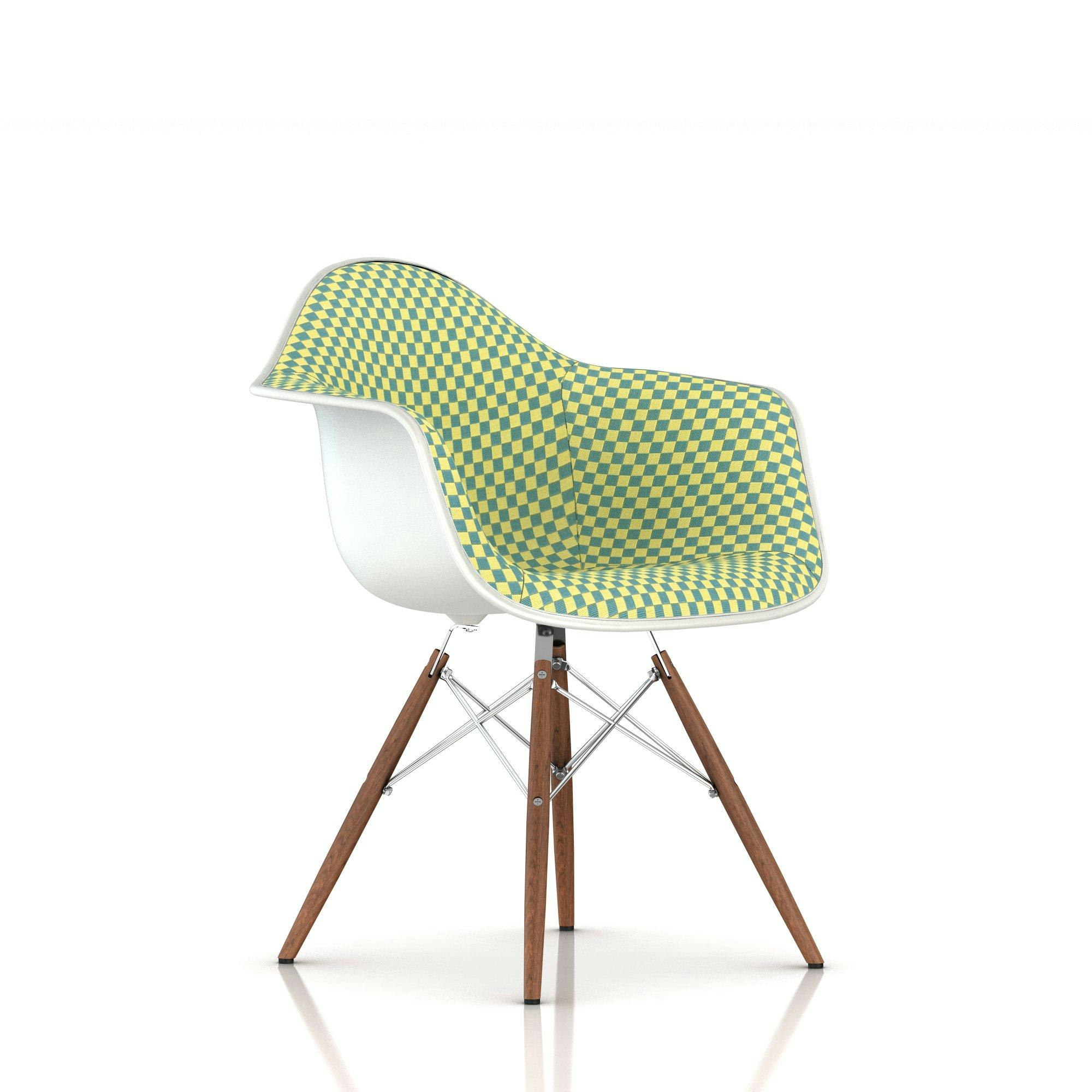 Eames Upholstered Molded Plastic Armchair - Dowel Leg - Herman Miller Store
