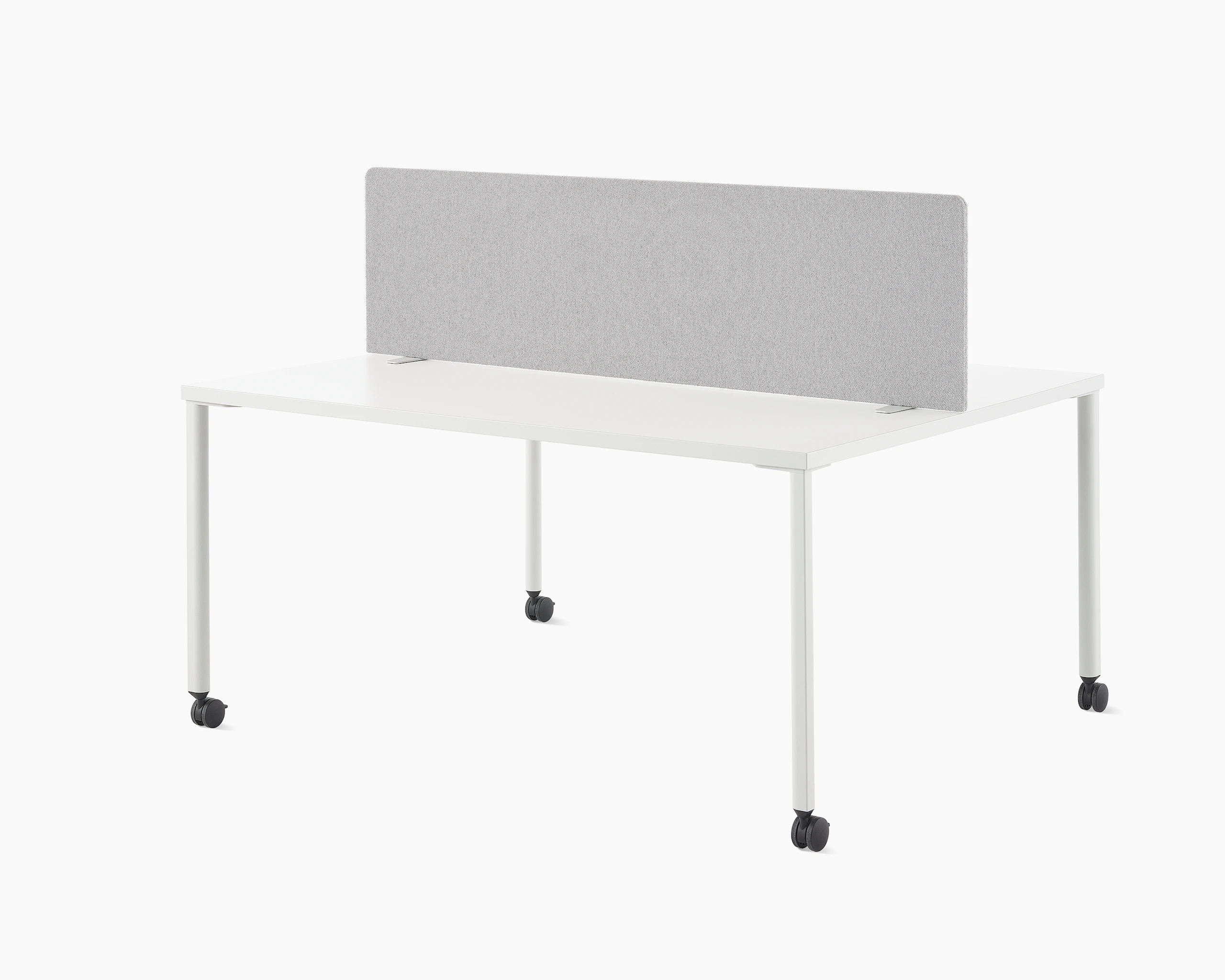 Grey OE1 Movable Screen on a white OE1 Project Table.