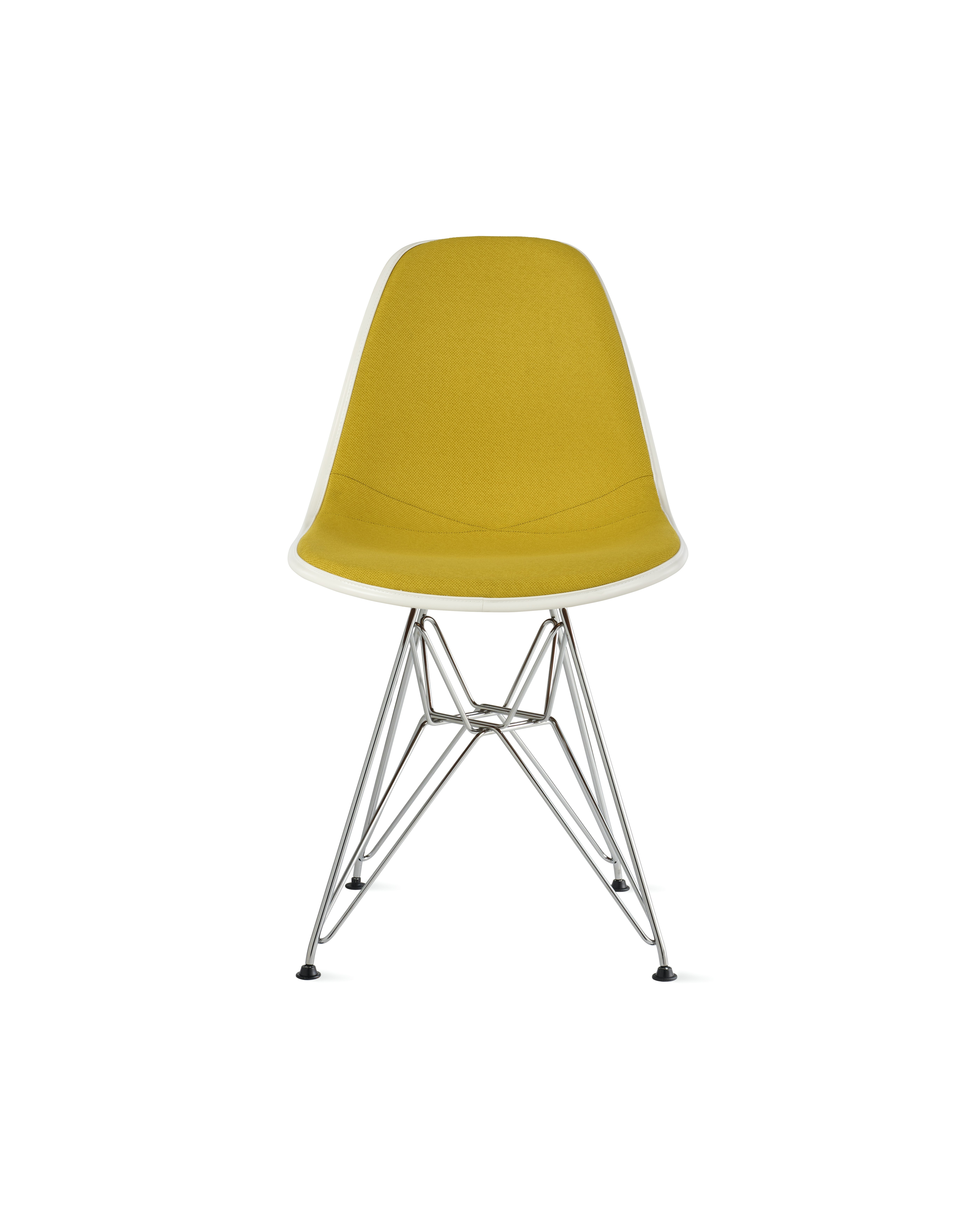 Eames Upholstered Molded Plastic Side Chair