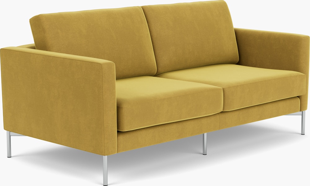 Divina Sofa - Settee, Knoll Velvet, Amarillo