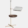 Galimede Library Stand in Walnut