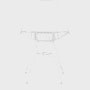 Eames Wire Chair Outdoor with white finish and wire base.