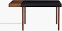 Leatherwrap Sit-to-Stand Desk, Left Drawer