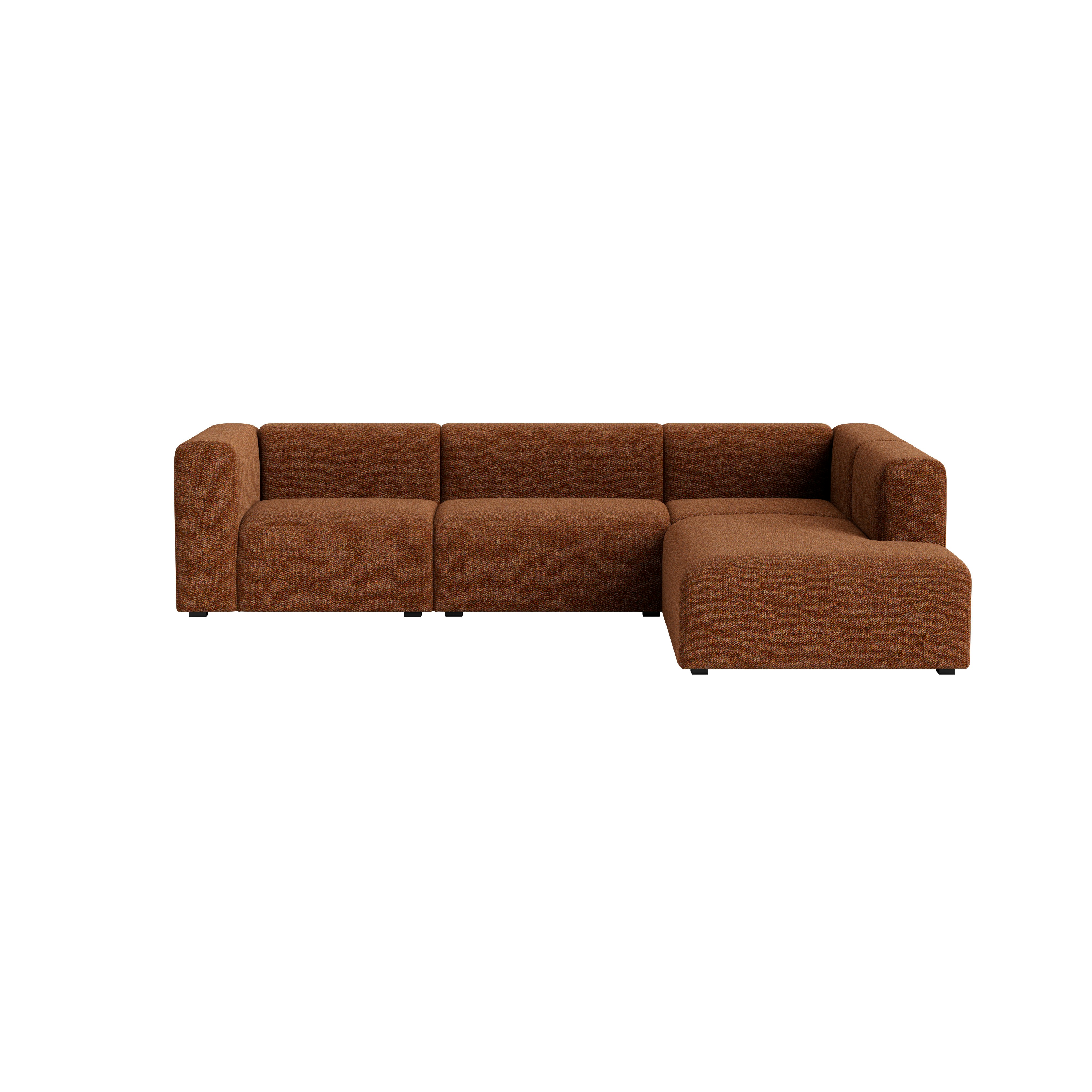 Mags L-Shaped Sectional - Right, Loft, 500 Flame