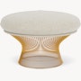 Platner Ottoman - Gold, Puff, Cloud