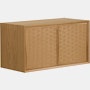 System Cado Sideboard - 1 Cabinet,  Oak,  Woven Push Cabinet