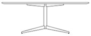 Oval - 78" Laminate