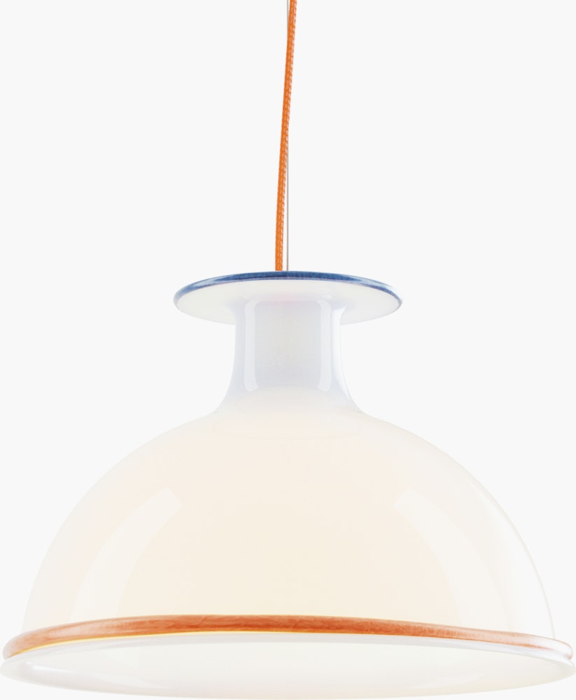 Mark Pendant - 11.8 x 8.46, Orange / Blue