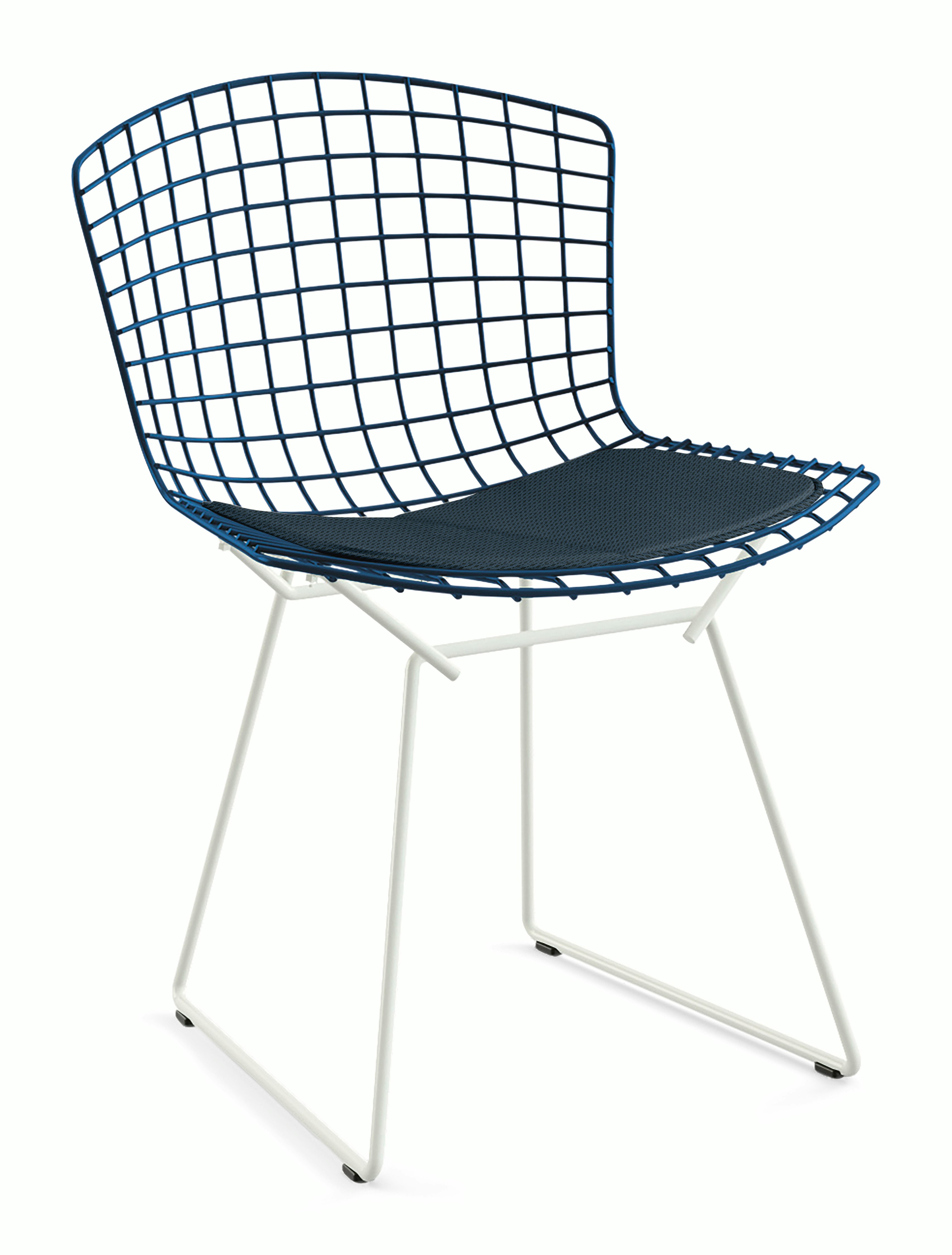 Bertoia Two-Tone Side Chair with Seat Pad