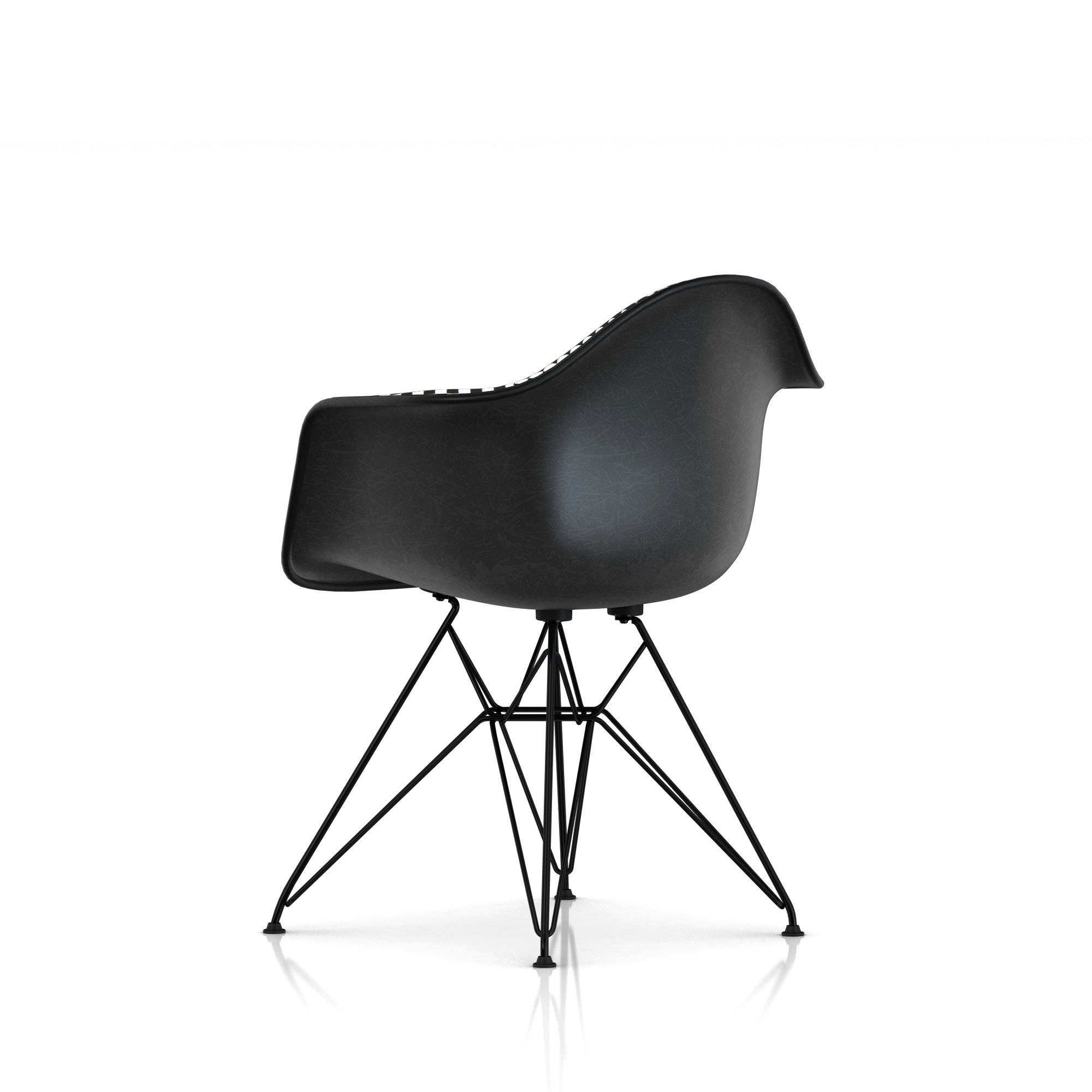 eames upholstered fiberglass chair