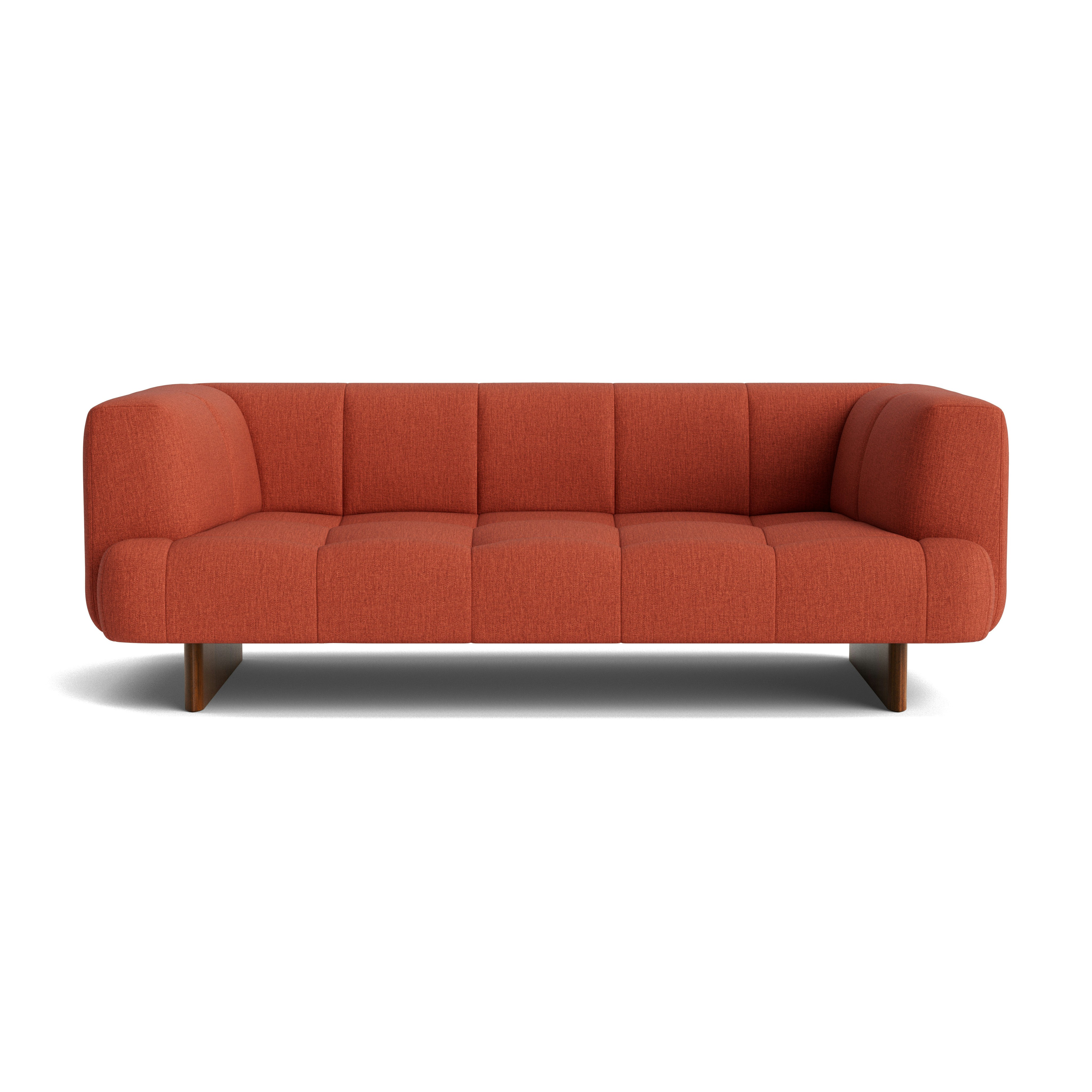 Quilton Lift Sofa - 2-Seat Sofa, Metaphor, Florist, Lacquered Walnut