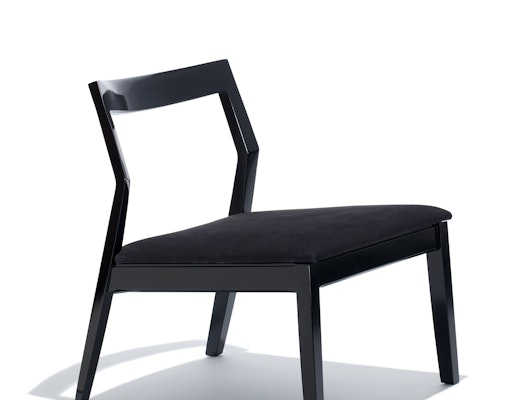 Knoll Black Lacquer Krusin Lounge Chair