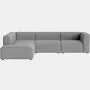 Mags L-Shaped Sectional - Left, Pecora, Grey